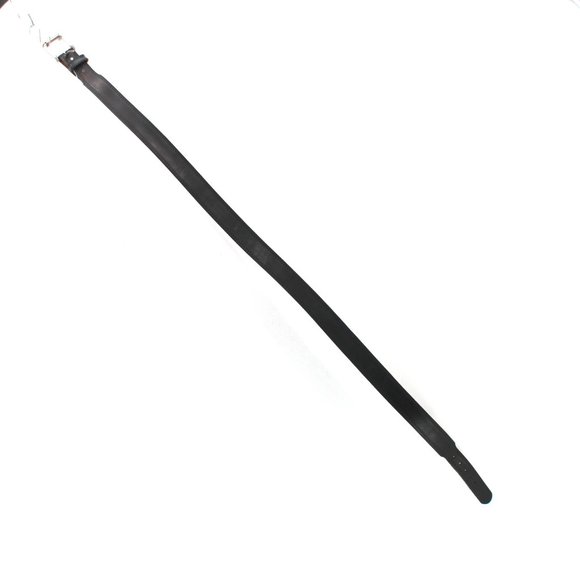 R.G. BULLCO U.S.A. Leather Belt Black Removable Brass Buckle Men's Unisex Sz 50 - Picture 5 of 12